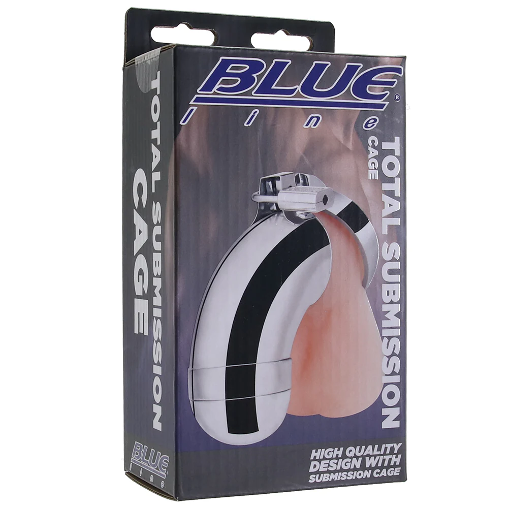 Blue Line Total Submission Cock Cage