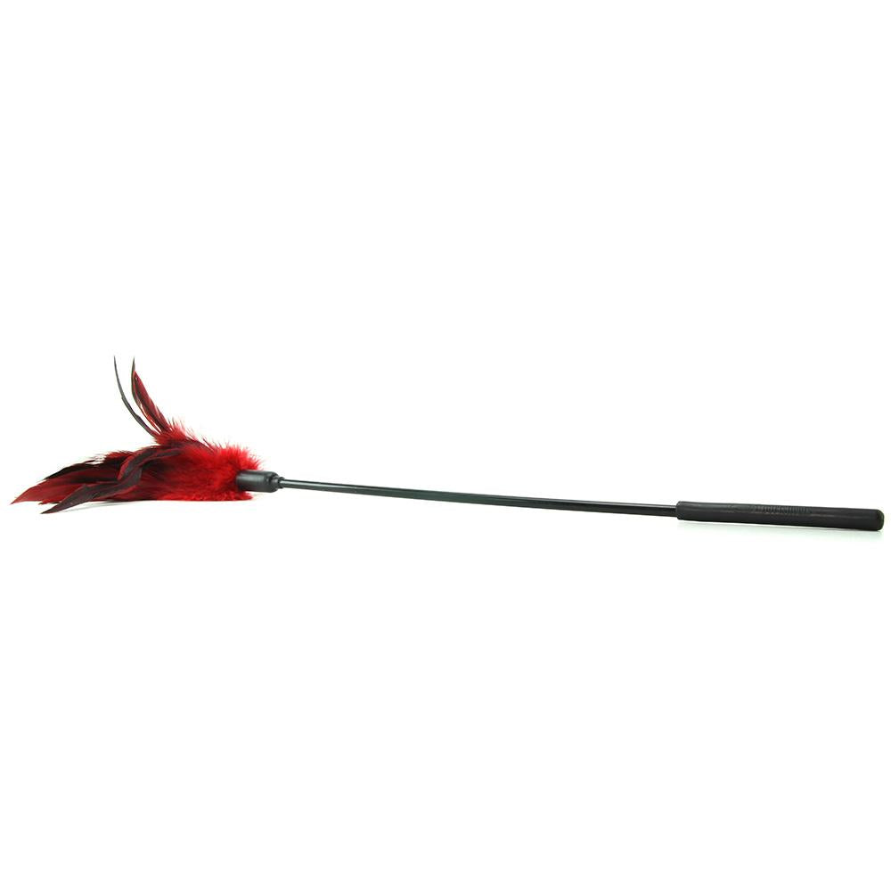 Starburst Feather Body Tickler in Red - Sex Toys Vancouver Same Day Delivery