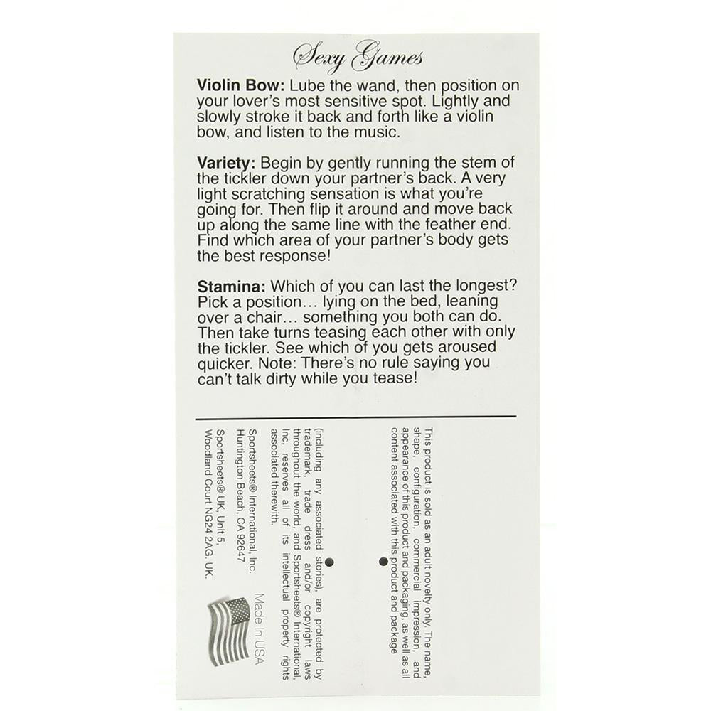 Starburst Feather Body Tickler in Red - Sex Toys Vancouver Same Day Delivery