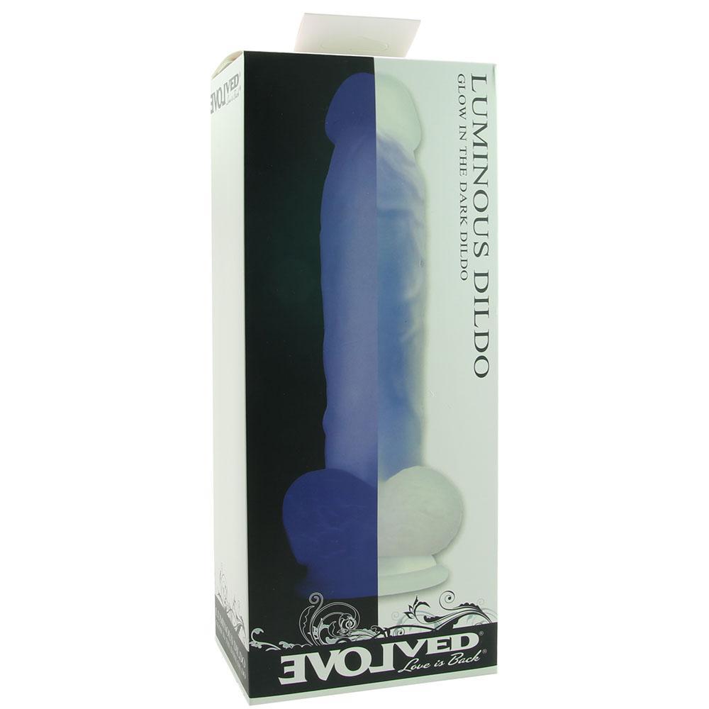 Luminous Glow In The Dark Dildo in Blue - Sex Toys Vancouver Same Day Delivery