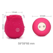 Load image into Gallery viewer, LovaLova Rose Rechargeable Suction Vibe Red
