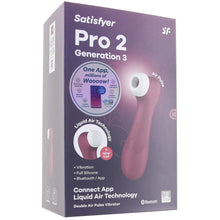 Load image into Gallery viewer, Satisfyer Pro 2 Gen 3 Double Air Pulse App Vibe in Wine
