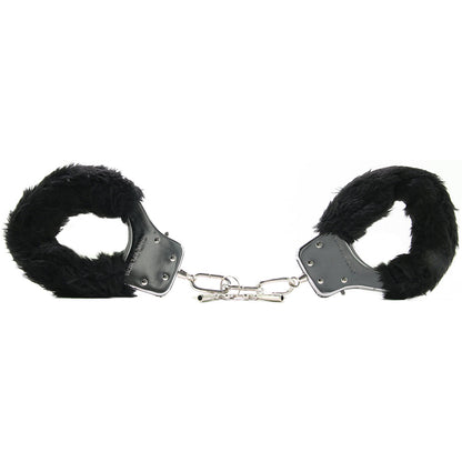 Black Furry Hand Cuffs