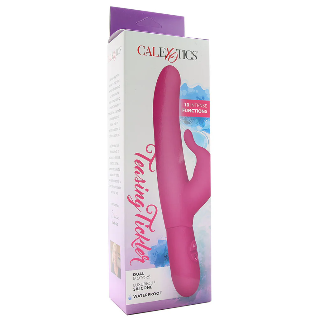 Posh 10-Function Silicone Teasing Tickler Vibe in Pink