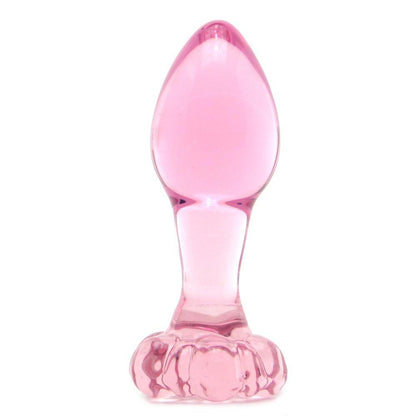 Icicles No. 48 Hand Blown Glass Butt Plug in Pink - Sex Toys Vancouver Same Day Delivery