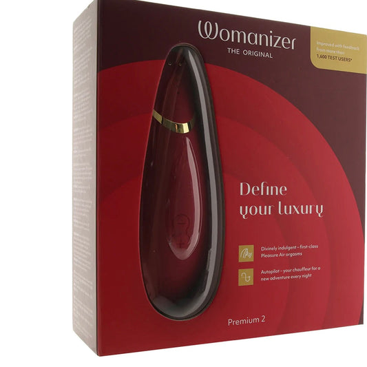Womanizer Premium 2 Pleasure Air Stimulator in Bordeaux