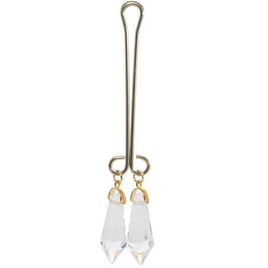 Cleopatra Non-Piercing Clit Jewelry in Crystal Clear