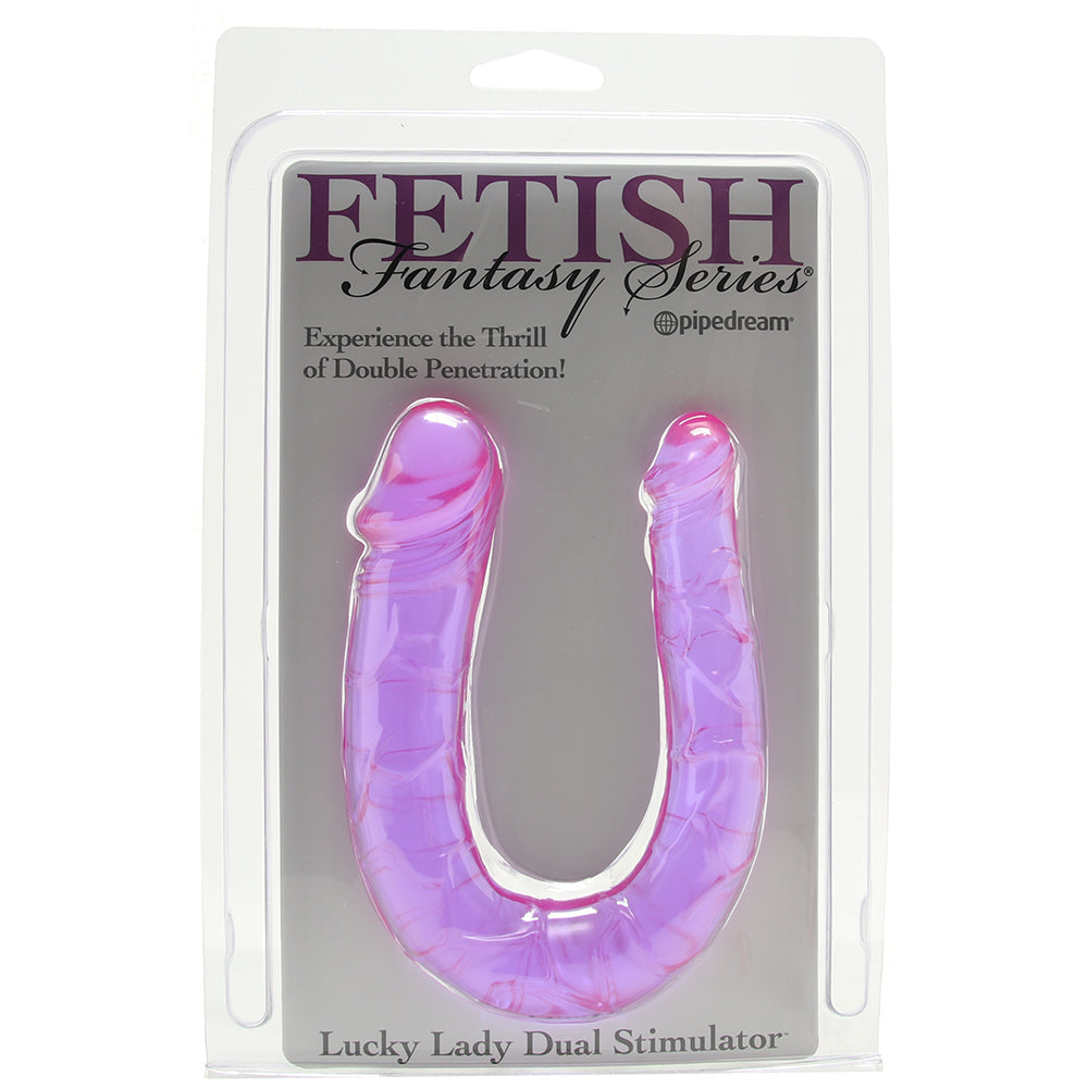 Lucky Lady Dual Stimulator Dildo in Purple