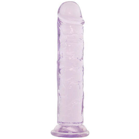 RealRock Crystal Clear 5 Inch Jelly Dildo in Purple