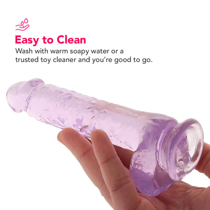 Naturally Yours 6 Inch Crystalline Dildo in Amethyst