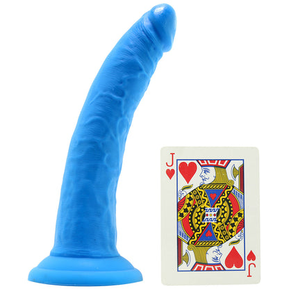 Neo Elite 7.5 Inch Dual Density Silicone Cock in Blue