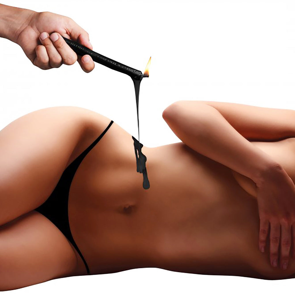 Master Series Dark Drippers Candle Set of 3 in Black