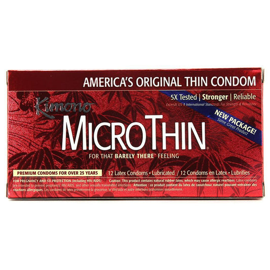 MicroThin Condoms in 12 Pack - Sex Toys Vancouver Same Day Delivery
