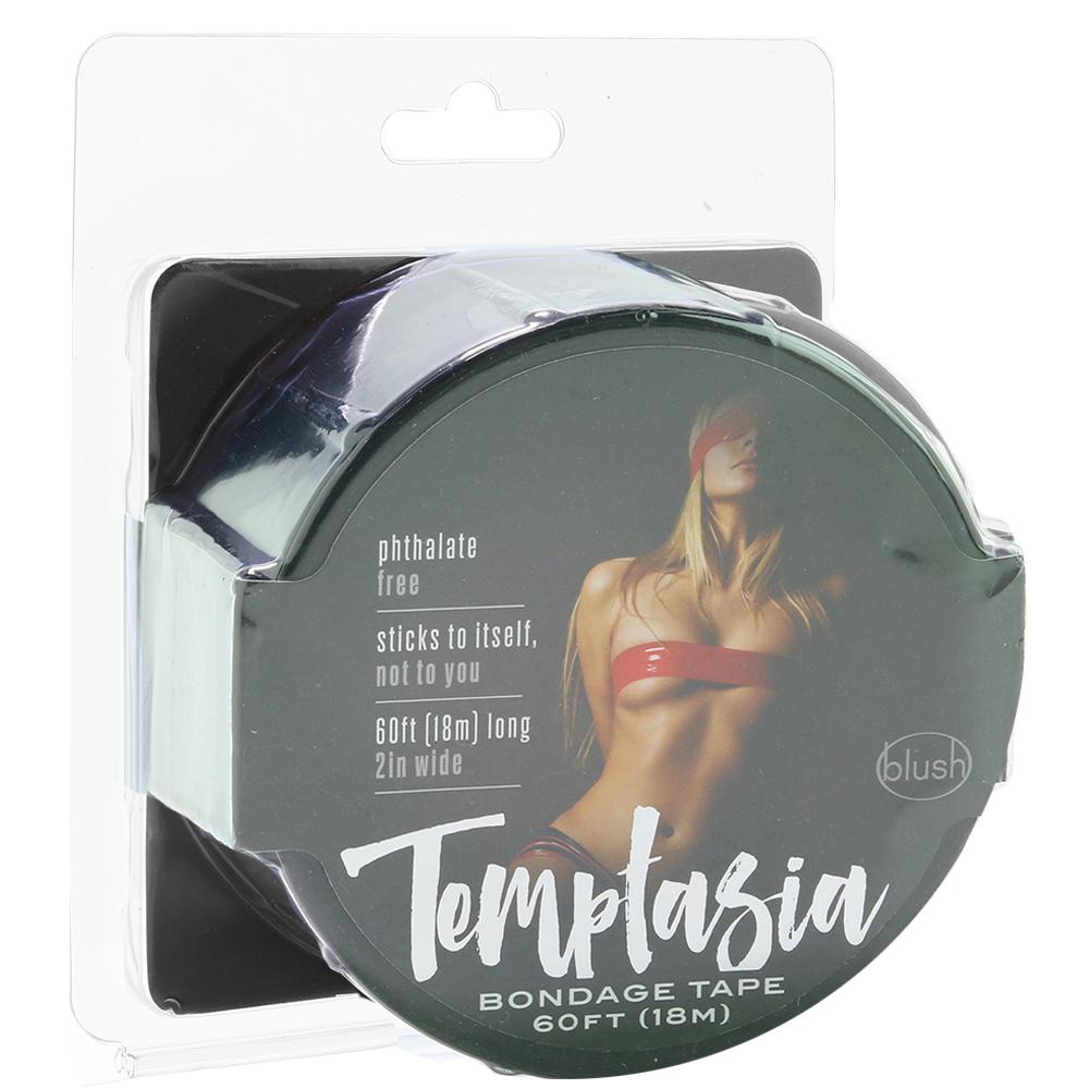 Temptasia 60 Foot Bondage Tape in Black - Sex Toys Vancouver Same Day Delivery