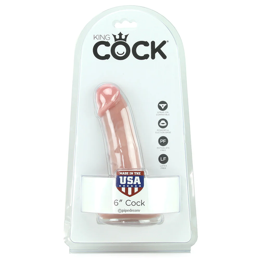 King Cock 6 Inch Dildo in Flesh